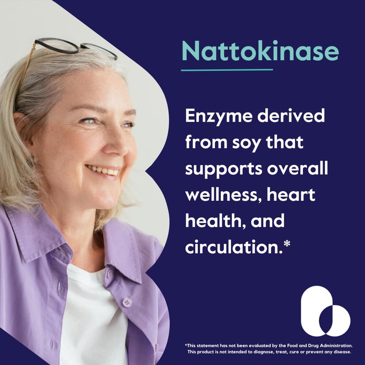 BESTVITE Nattokinase 100mg (2000 FU) (240 Vegetarian Capsules)(120x2)