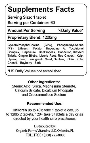 Neuro Care Kids - Brain Health 60 Tablets - Highly Concentrate Supplent