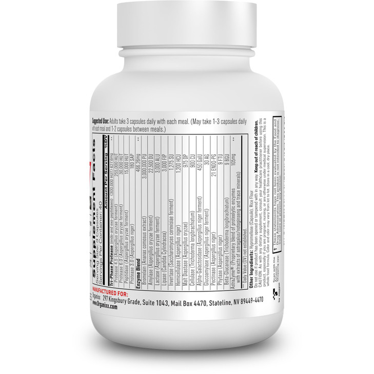Organixx Enzyme 17 Essential Digestive Enzymes for Women & Men, for Gut Health &