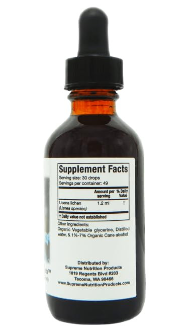 Supreme Nutrition Usnea Tincture, 2 fl oz | 59 Servings
