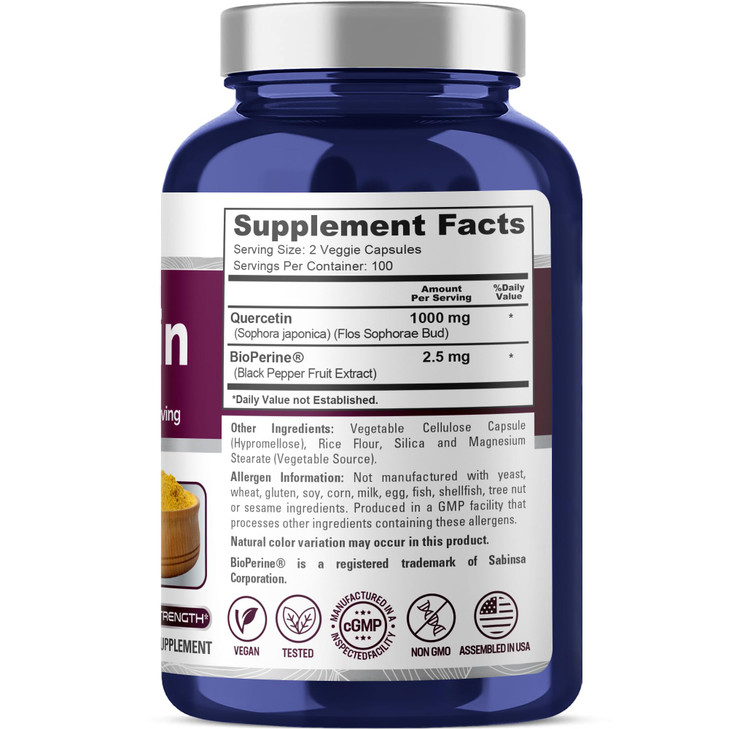 NusaPure Quercetin - Suitable for Vegetarian/Vegan, Non
