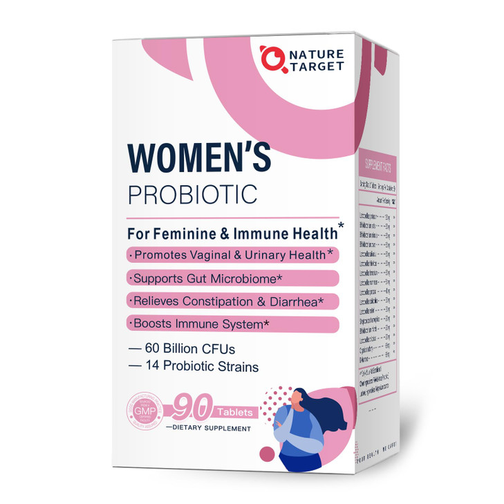 NATURE TARGET Probiotics-for-Women with Prebiotics, Cranberry and D-Mannose