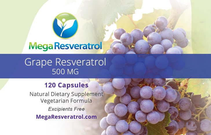 Mega Resveratrol Red Grape Skin, Piceid Resveratrol, Water-Soluble/High
