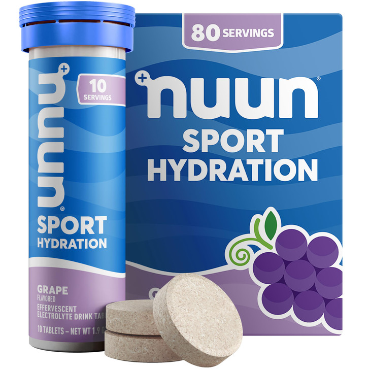 Nuun Sport Electrolyte Tablets with Magnesium, Calcium, Potassium, Chloride &