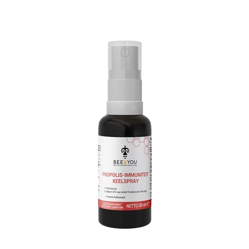 Bee and You Propolis and Probiotic Throat Spray with Ginger, Immune Support