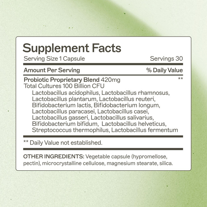 Amy Myers MD Probiotic Capsules 100 Billion - Maximum Strength Daily Probiotic