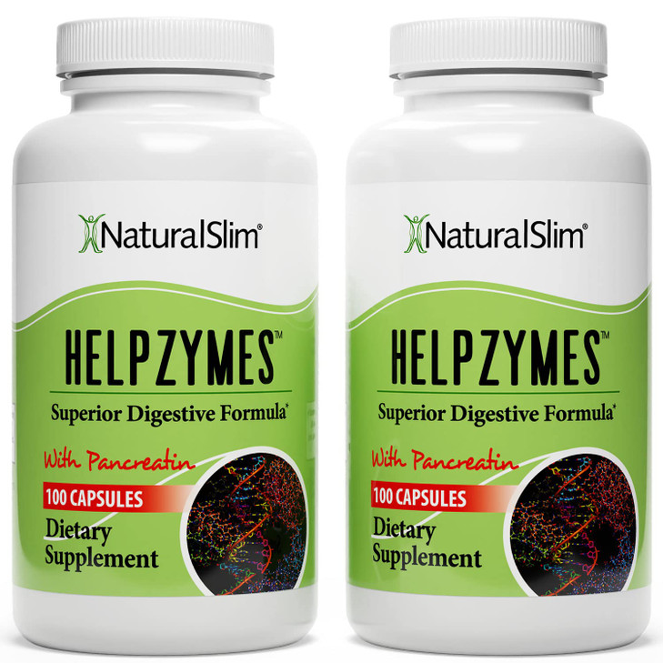 NaturalSlim Helpzymes, Enzyme Complex for Adults with Bromelain, Ox Bile