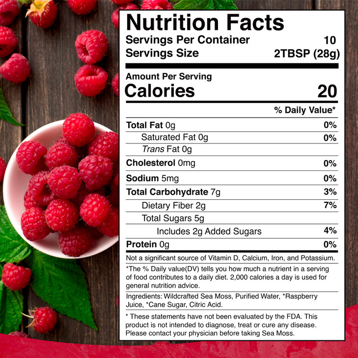 WELLNESS LABSRX Irish Sea Moss Gel Raw - Wildcrafted Superfood Seamoss Gel