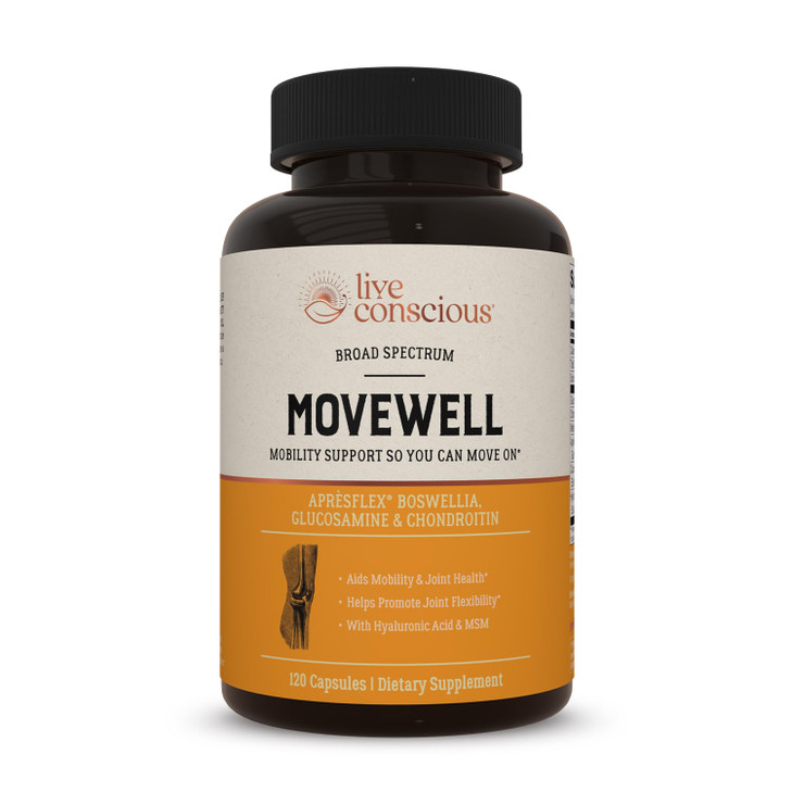 Live Conscious Glucosamine Chondroitin with MSM, Hyaluronic Acid, and More