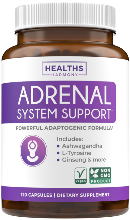 Adrenal Support & Cortisol Manager (Non-GMO) Powerful Adrenal Health