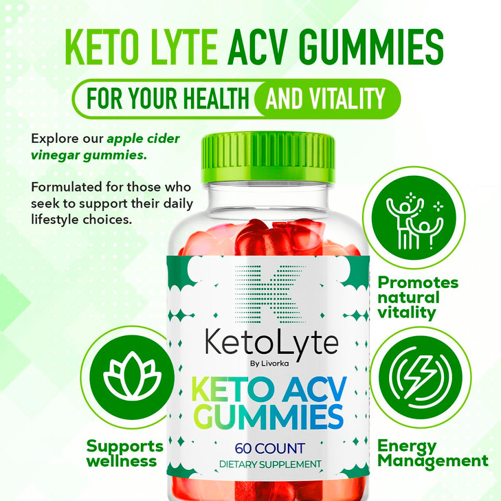 (2 Pack) KetoLyte ACV Gummies, KetoLyte Gummies Advanced Formula, 120 Gummies