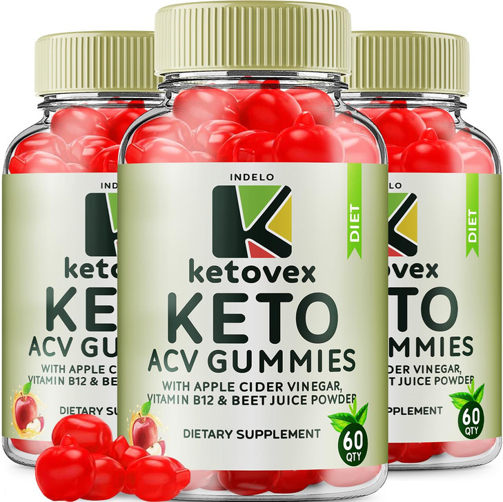 (3 Pack) Ketovex Keto BHB Gummies Advanced Formula, Ketovex BHB Weight
