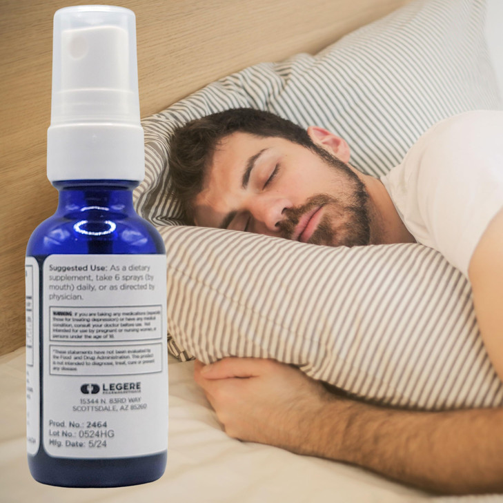 Legere Pharmaceuticals 5-HTP Plus GABA, B6, L-Carnitine Supplement Spray 1 fl