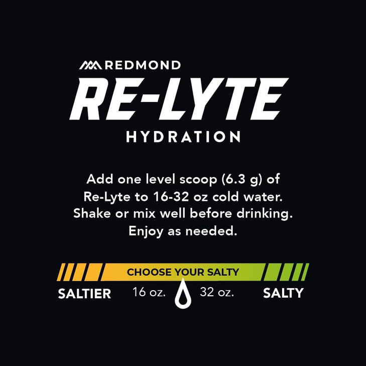 REDMOND Re-Lyte Electrolyte Drink Powder Mix (Lemon Lime), 30 Stick Packs