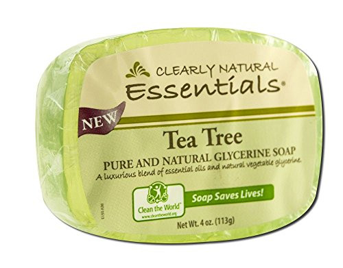 Clearly Natural Essentials Pure Glycerin Soap Bar, Tea Tree, 4 Ounce