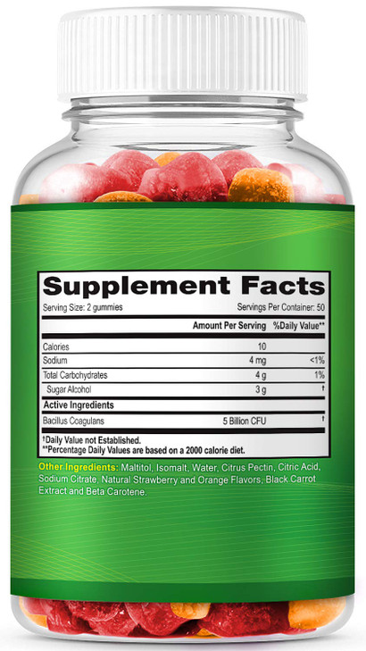Probiotic Gummies for Adults and Kids Max Strength 5 Billion CFU