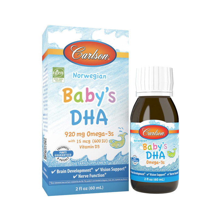 Carlson - Baby's DHA, Liquid DHA Baby Supplement,