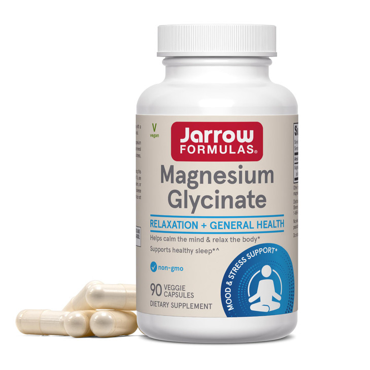 Jarrow Formulas Magnesium Glycinate Veggie Capsules