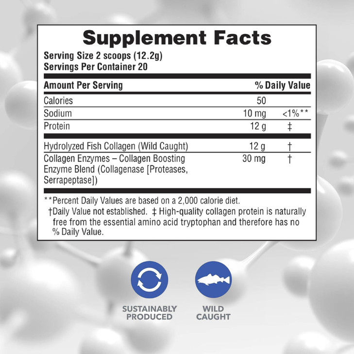 NaturesPlus Marine Collagen Peptides, Unflavored - 0.54 lb