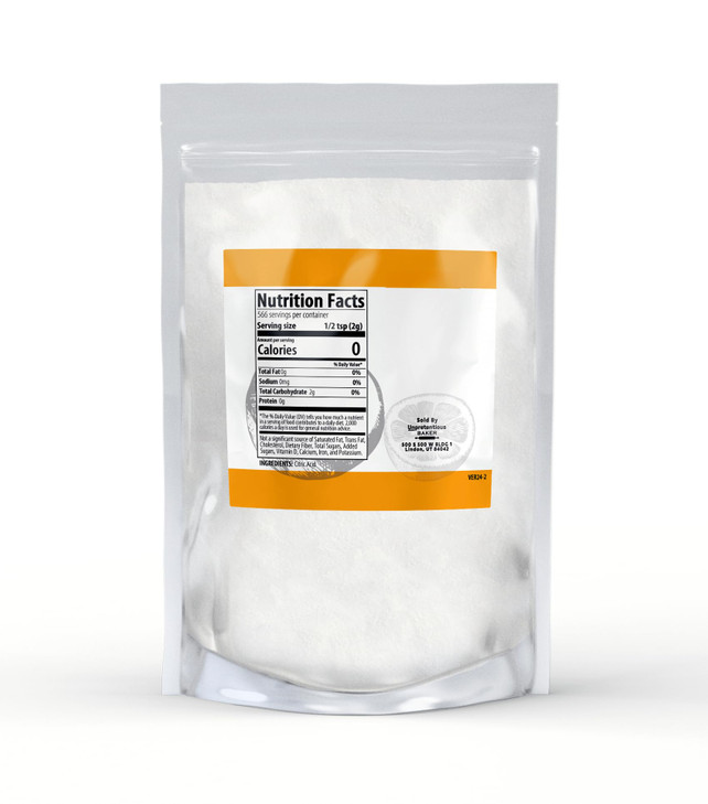 Unpretentious Citric Acid, 2.5 lb, Non-GMO, No Additives, Cleaning & Baking