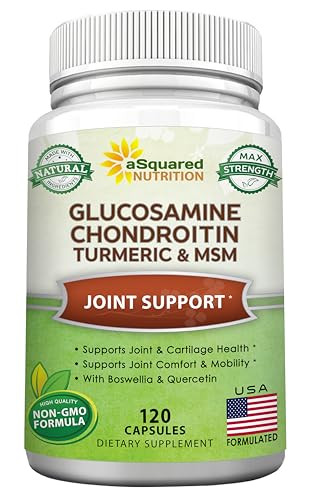 aSquared Nutrition Glucosamine Chondroitin Turmeric MSM Boswellia