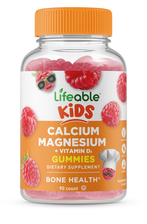 Lifeable Kids Calcium Magnesium and Vitamin D Gummies