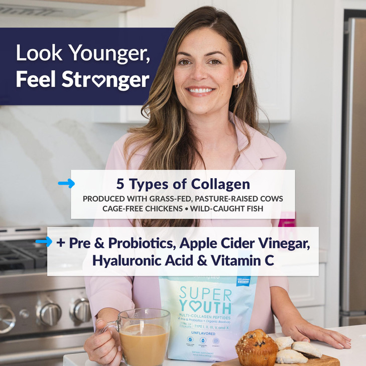 SkinnyFit - Super Youth Collagen for Women - Multi Collagen Peptides Powder