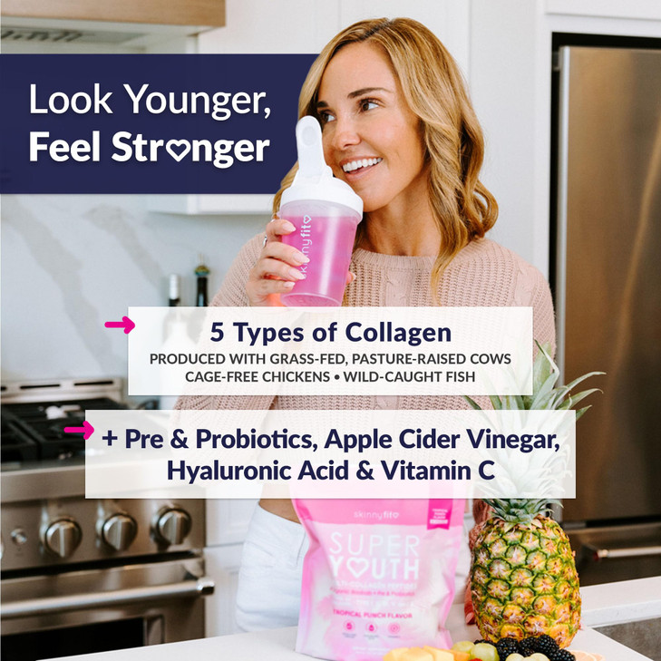 SkinnyFit - Super Youth Collagen for Women - Multi Collagen Peptides Powder