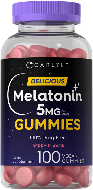 Carlyle Melatonin 5mg Gummies - 100 Count - Berry Flavor