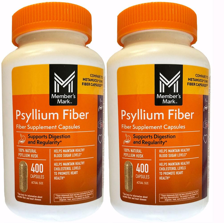Member's Mark Fiber Capsules 2Pack (400 Count) Liquids, Toothpaste, etc. for at