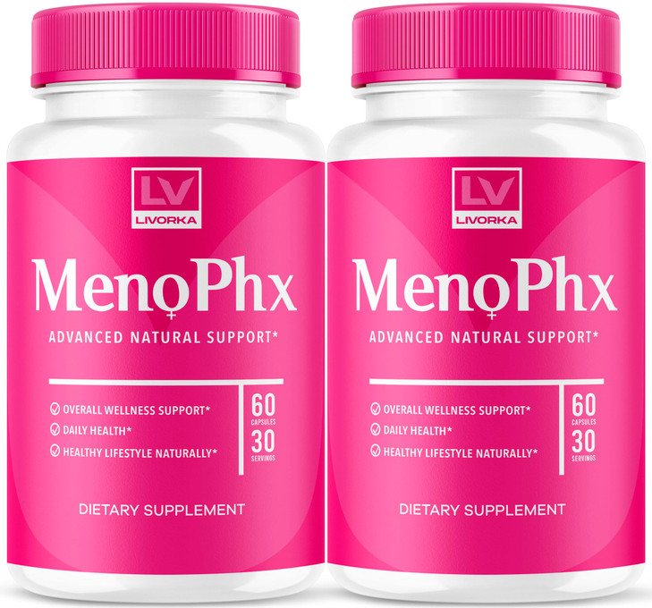 LIVORKA (2 Pack) MenoPhx, MenoPhx, MenoPhx Capsule, MenoPhx Detox, Meno PHX, PHX
