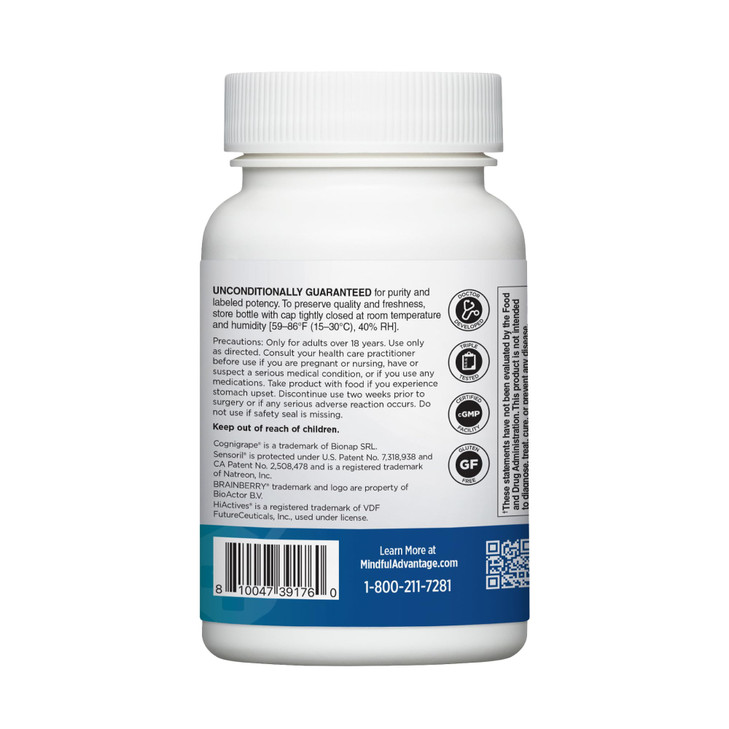 DOCTORS' PREFERRED Mindful Advantage Brain Supplements for Memory and Focus