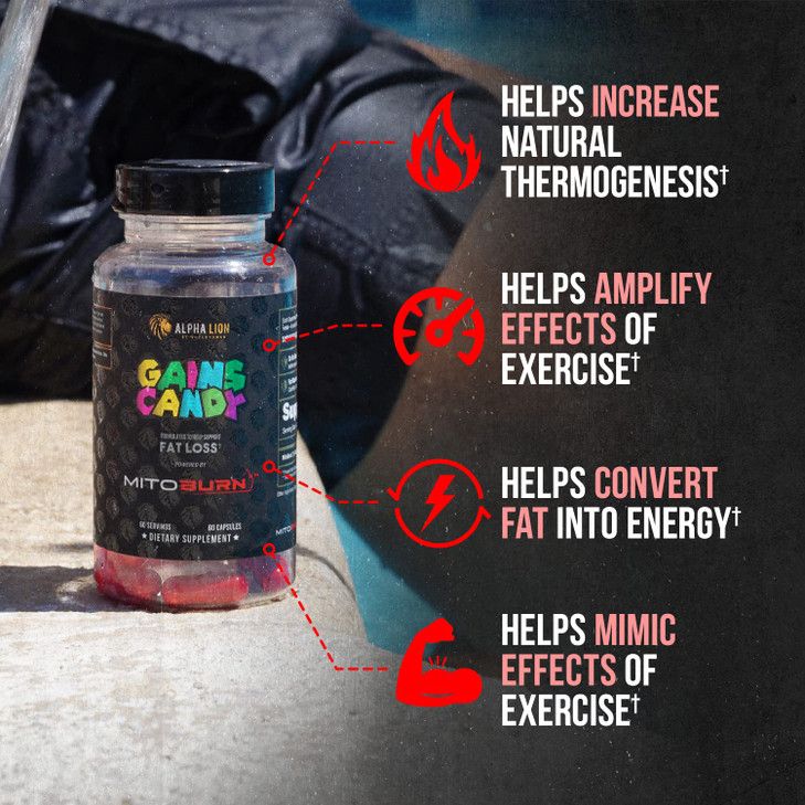 ALPHA LION Gains Candy, Supplement Pills That Support Weight Loss, Appetite