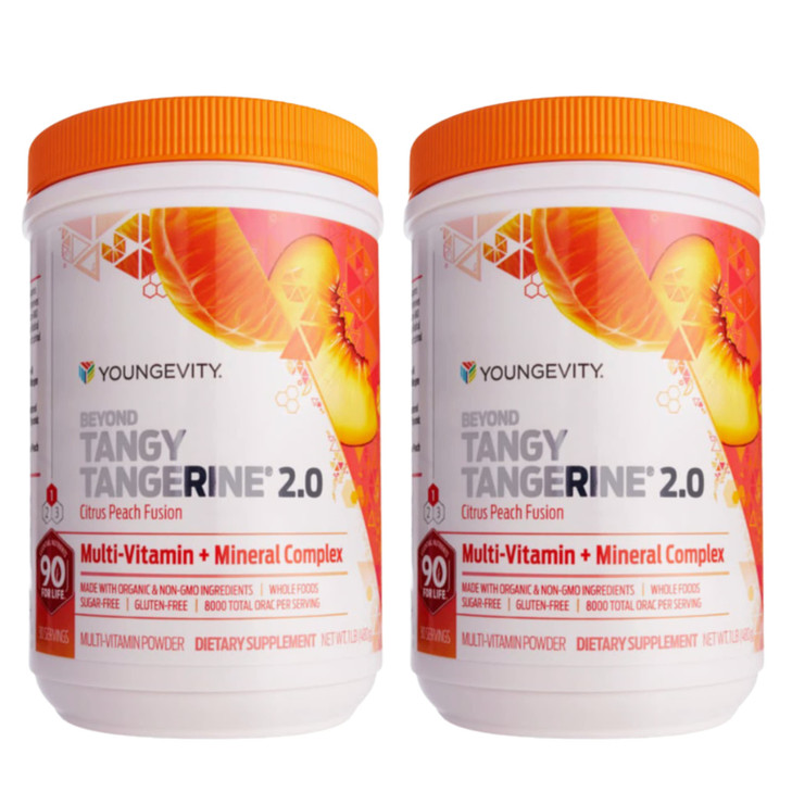 Youngevity Beyond Tangy Tangerine 2.0 Citrus Peach Ultimate Multi-Vitamin &