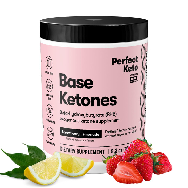 Perfect Keto Exogenous Ketones Powder, BHB Salts Supplement for Ketosis &