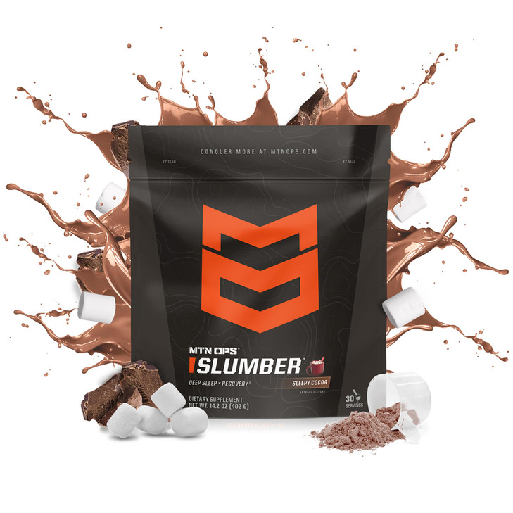MTN OPS Slumber Sleep Aid for Muscle Recovery & Deep Sleep, Sleepy Cocoa Sleep