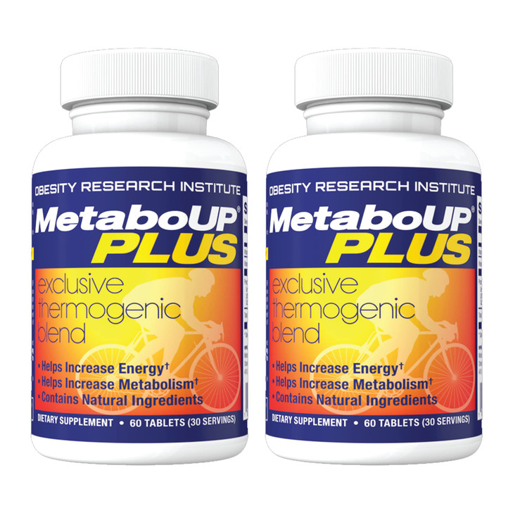 Lipozene MetaboUP Plus - 2 60 Ct Bottles - Thermogenic Weight Loss