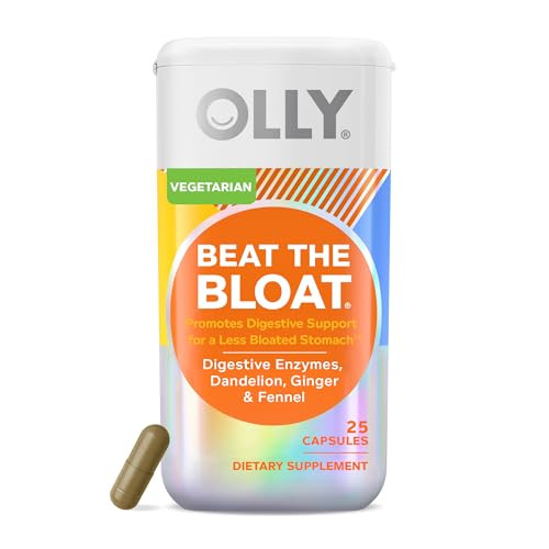OLLY Beat The Bloat Capsules, Digestive Support Enzymes, Supplement for Women