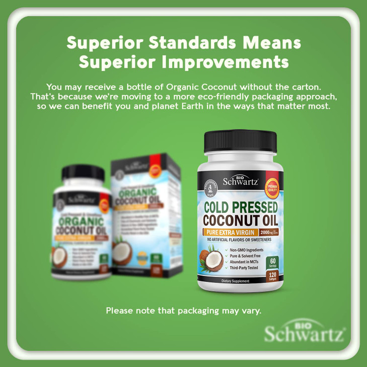 Coconut Oil Capsules 2000mg