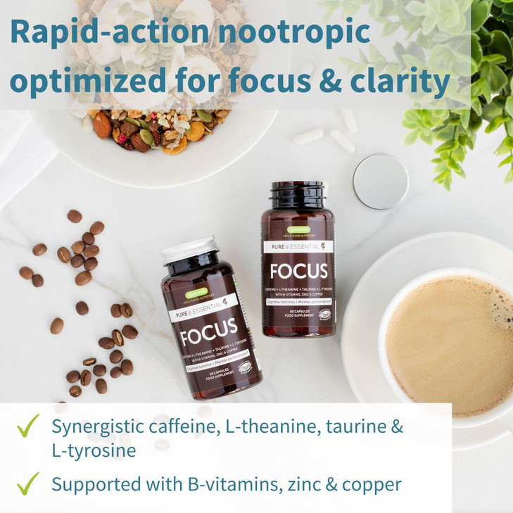 Igennus Focus - Nootropic with 200mg Natural Caffeine,