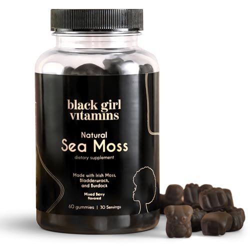 Black Girl Vitamins - Irish Sea Moss Gummies - SeaMoss + Bladderwrack & Burdock