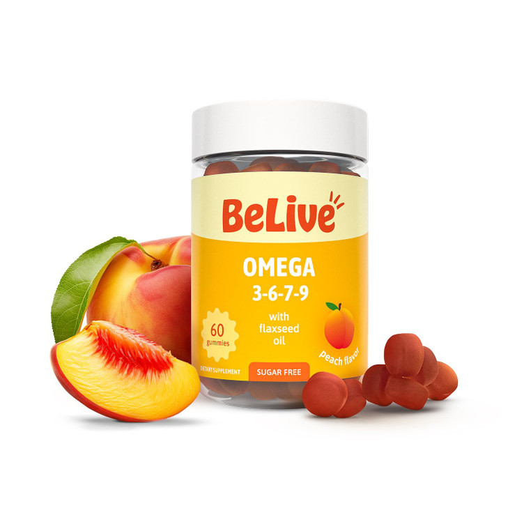 Organic Omega 3 Gummies with Omegas 6, 7, 9, DHA & EPA from Flaxseed Oil and Sea