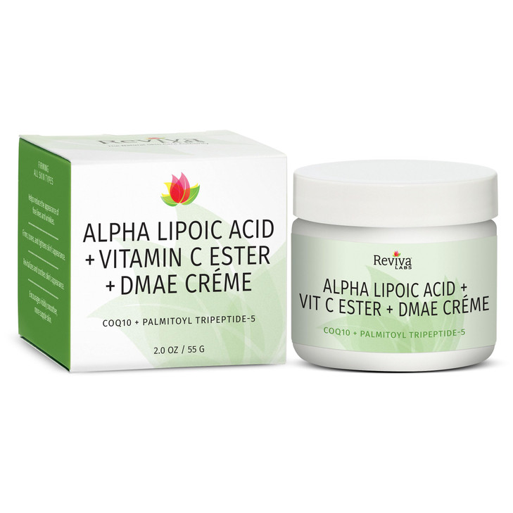 Reviva Labs DMAE Cream with Alpha Lipoic Acid, Vitamin C Ester