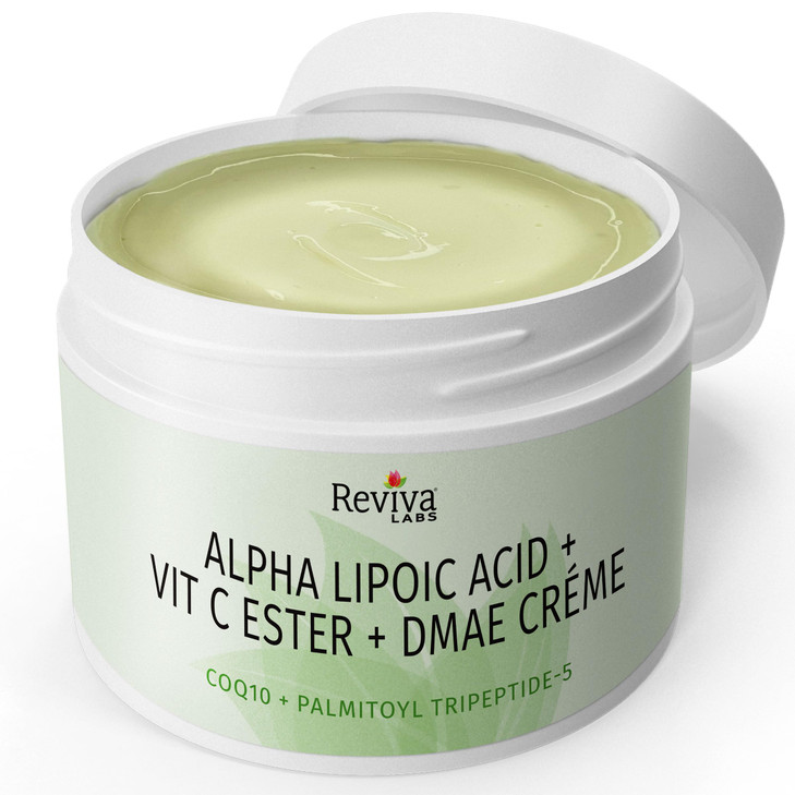Reviva Labs DMAE Cream with Alpha Lipoic Acid, Vitamin C Ester