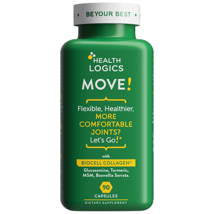 Health Logics Move! Healthy Joints with BioCell Collagen, Glucosamine, MSM