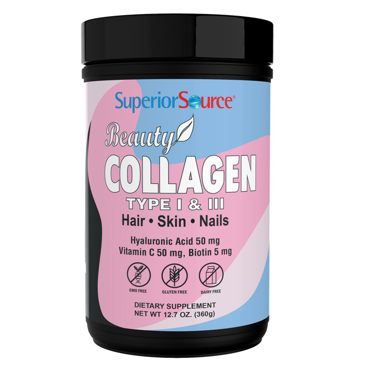 Superior Source Beauty Collagen - Collagen Powder from Grass-Fed Cows