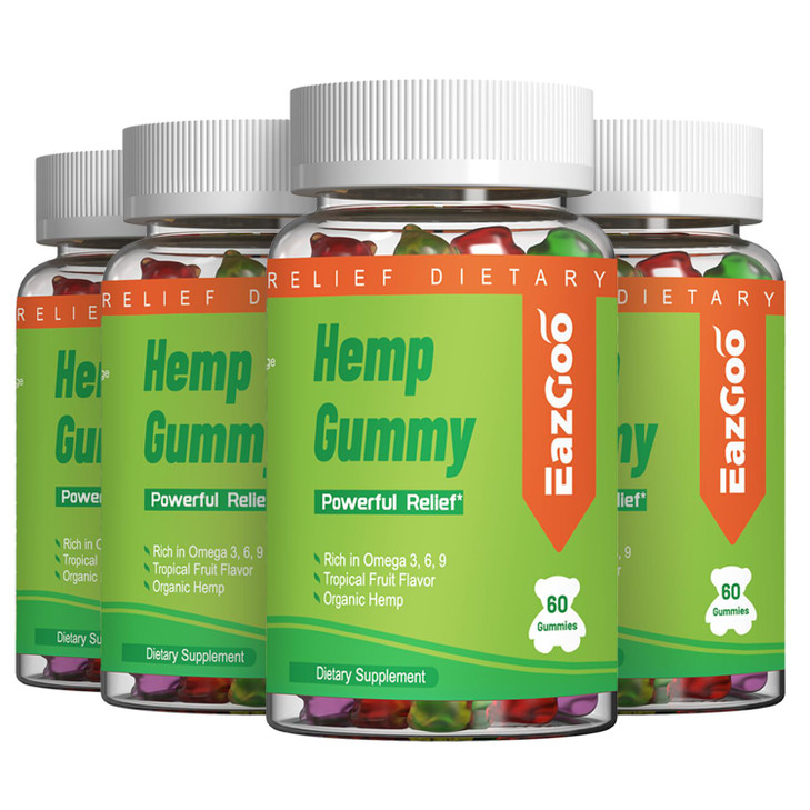 EAZGOO Natural Hemp Gummies 2,000,000 XXL Extra Strength