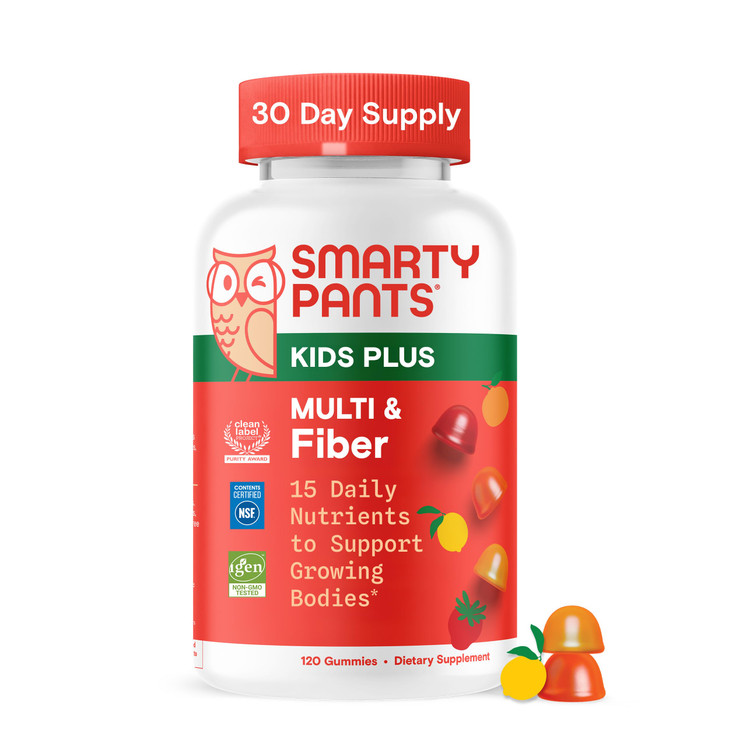 SmartyPants Kids Multivitamin & Fiber Gummies: Prebiotic Fiber to Support Kids