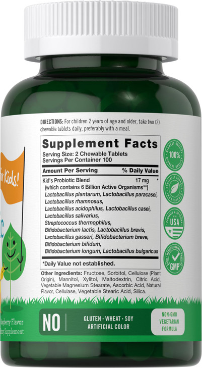 Carlyle Probiotics for Kids Chewable - 200 Count