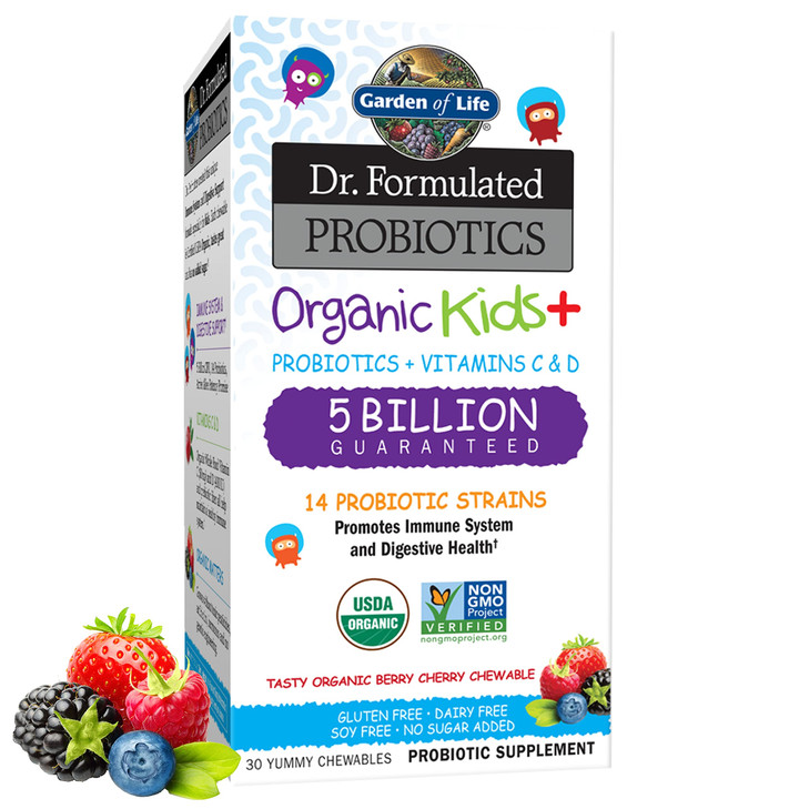 Garden of Life Dr. Formulated Probiotics for Kids, Organic Kids+